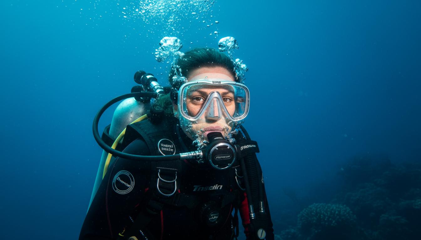 Diver close-up