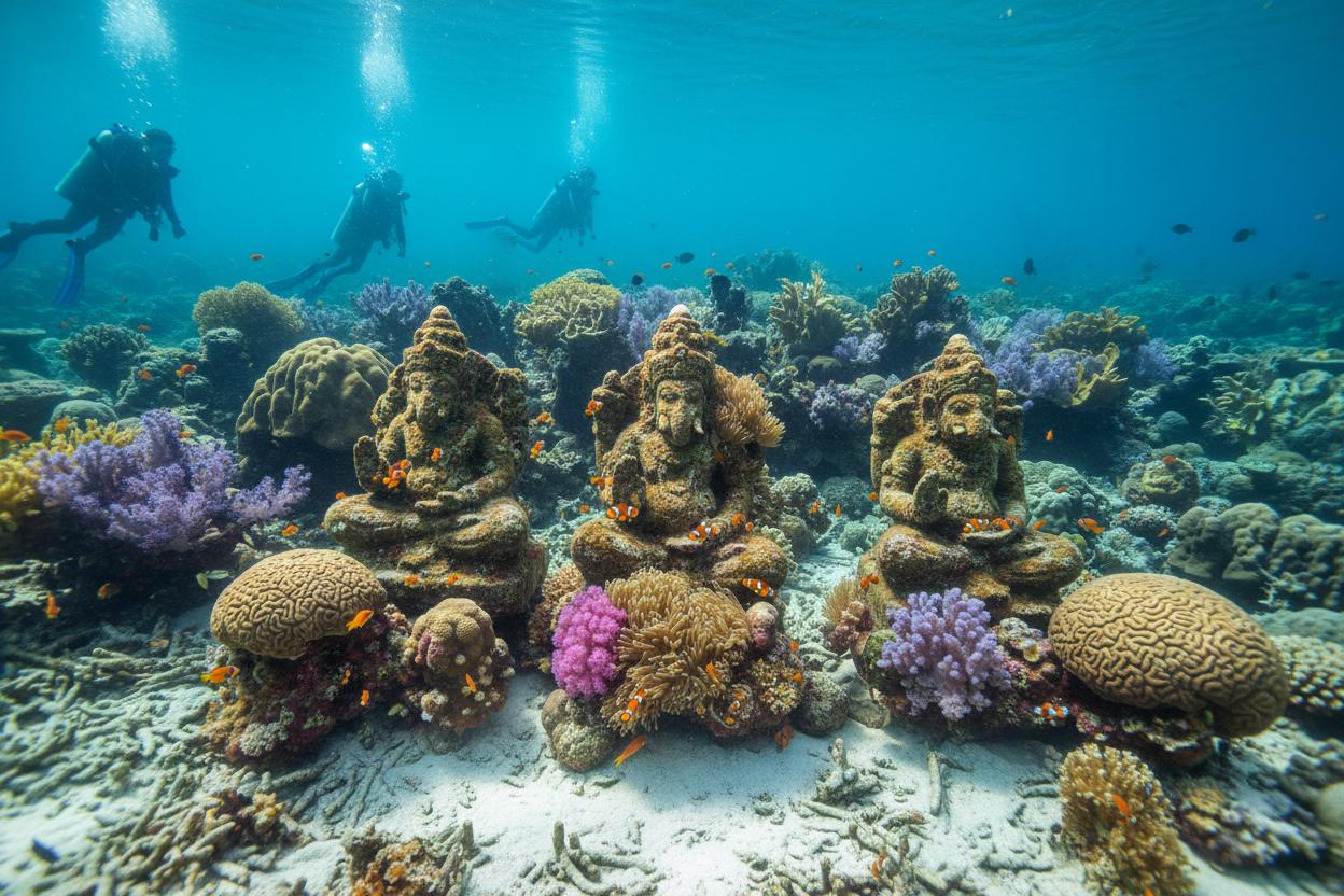 Coral Garden, Vibrant coral paradise in Tulamben, Bali